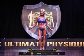 Linda Young, the 68-year-old body builder competing at the UK Ultimate Physique Scottish Open 2024.